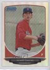 2013 Bowman Chrome Prospects Refractor Henry Owens #BCP150 fm0