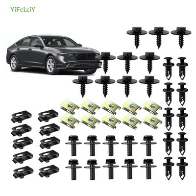 50pcs For Accord Crosstour Body Bolts U-nut Clips Engine Under Splash Shield