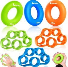 Hand Grip Strengthener, Finger Exerciser, Grip Strength Trainer 6 PCS ,