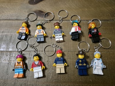 Lego Minifigur Schlüsselanhänger Neuheit Spaß Schlüsselanhänger zufällige Stücke Stein Block KOSTENLOSER VERSAND