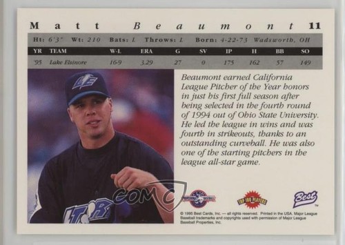 1995 Best Matt Beaumont #11 o6b | eBay