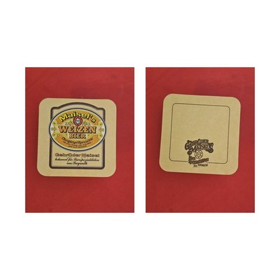 Maisel Bayreuth gelbe Schrift Brauerei Bierdeckel Bier