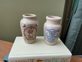 Carricks Stranraer Dairy Co Ltd Pottery Cream Pots fresh Cream pots