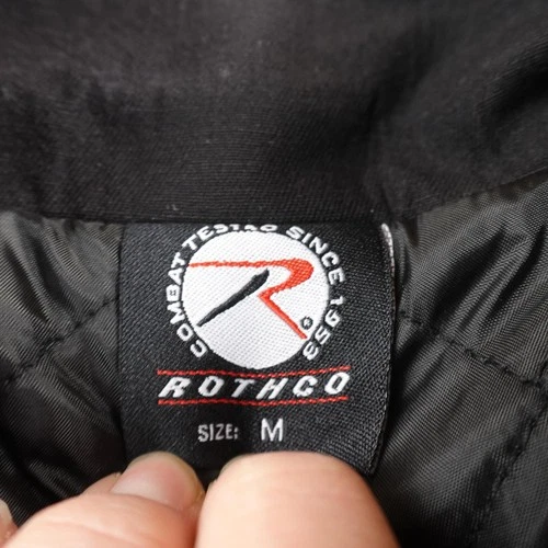 NEW Rothco Jacket Mens M Black Concealed Carry Canvas Tactical Bomber Work Coat image 5