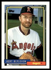 1992 Topps Bert Blyleven California Angels #375