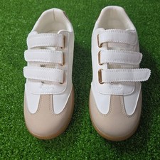 Dolce Vita Notice Sneakers Leather Women's sz 6.5 White/Tan