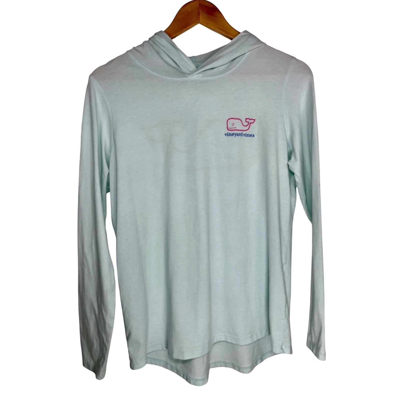 Vineyard Vines Hoodie Tee W Small Mint Green Whale Graphic Long Sleeve Pullover
Opens in a new windo