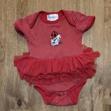 Two Feet Ahead Georgia Bulldogs Tutu Outfit Baby Girl Size 12M