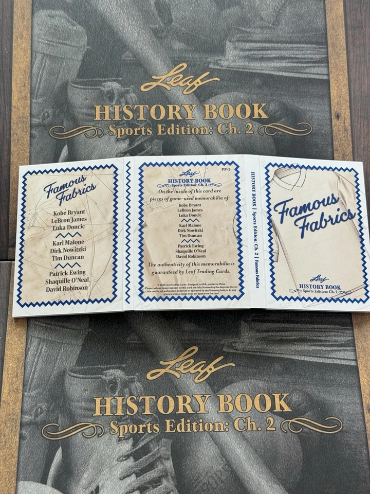 Telas famosas Leaf 2025 Kibe Bryant LeBron James Luka Doncic Karl Malone y más Foto 2 de 3