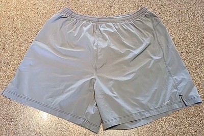 Men's Gym Shorts- Lightweight- Hind-Gray- Liner- M- Elastic Waist 26''- Pocket