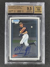 2010 Bowman Chrome Draft Manny Machado 1st Bowman Prospect Auto #BDPP80 BGS 9.5
