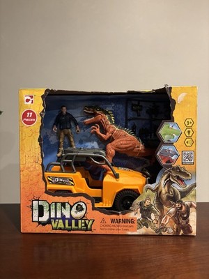 Dino Valley With Jeep Attack Playset Action Figure (2022) Chap Mei ~ Brand New
