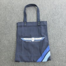Pebble Beach Tote Bag Large Blue Canvas Concours D'Elegance Graphic Logo