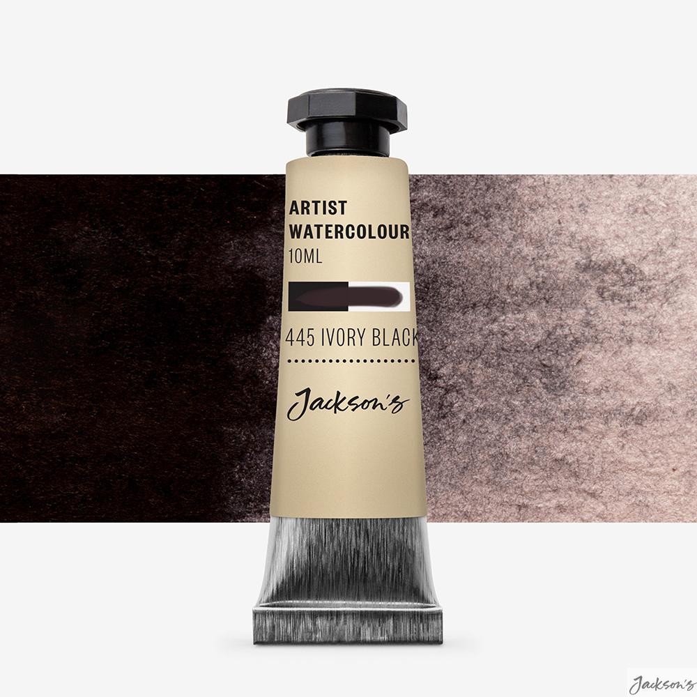 Jackson's : Artist Watercolour Paint : 10ml : Ivory Black : Tube of Highly Pi...