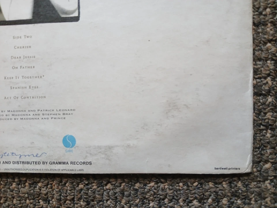 Madonna SUPERB RARE Zimbabwe Promo, Like A Prayer, Prince Bowie Duran Mode - Image 3 of 4