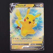 Pokémon TCG Card Pikachu V SWSH198 Black Star Promo - NM