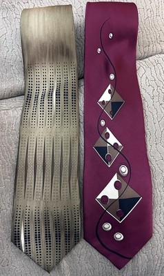 TWO FACETS NECK TIES 100% SILK