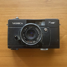 Yashica 35 MF 35mm Film Camera Manual Focus Built-In Light Meter Black