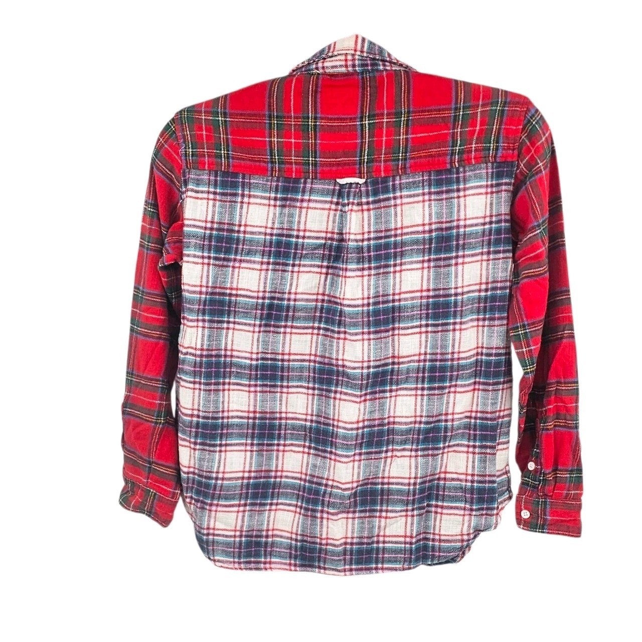 American Eagle Multicolor Plaid Patchwork Boyfrie… - image 8
