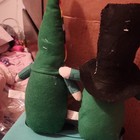 2 Plush Felt Gnome Shelf Sitters, Rainbow Hat & Black Top Hat, Fantasy — photo 2