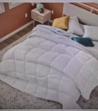 Linenspa Microfiber Comforter Duvet Insert Queen Brown Down Alternative