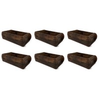 6Er Set Ziegelform Aufbewahrung Unika L 31Cm B 15Cm Holz Ib Laursen