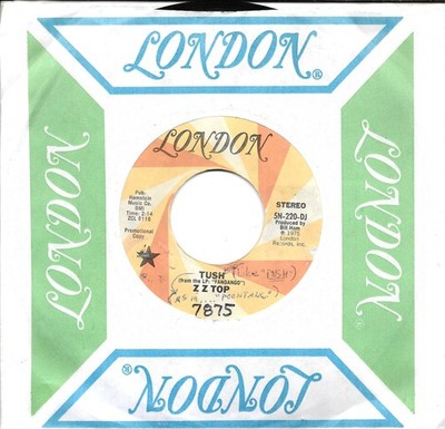 ZZ TOP  Tush  rare promo 45 from 1975