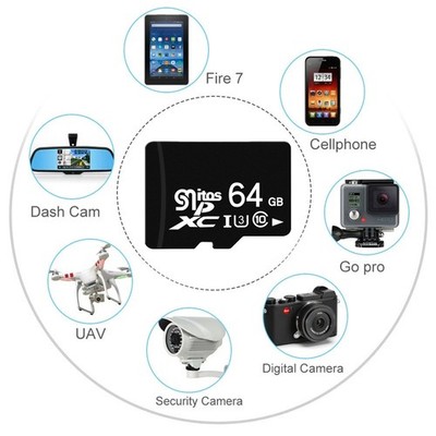 2 Stück Micro SD Karte 64GB TF Karte Class 10 Für Android-basierte Smartphones
