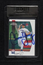 BAS 2005 Donruss Team Heroes Chris Young #434 Seal of Authenticity Auto 3c7