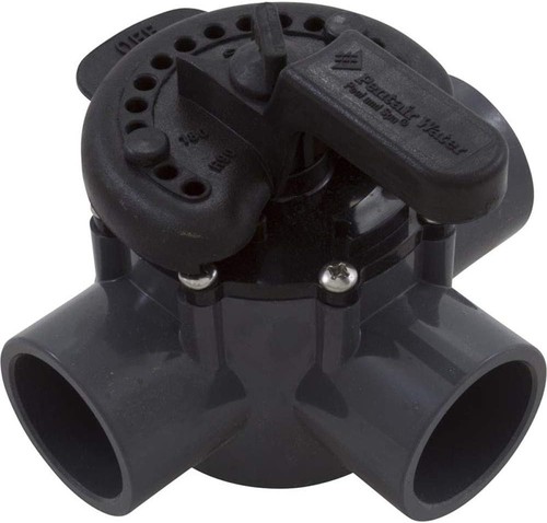 Pentair 263037 Diverter Valve Three Port with 1-1/2" ID & 2" OD PVC Pipe