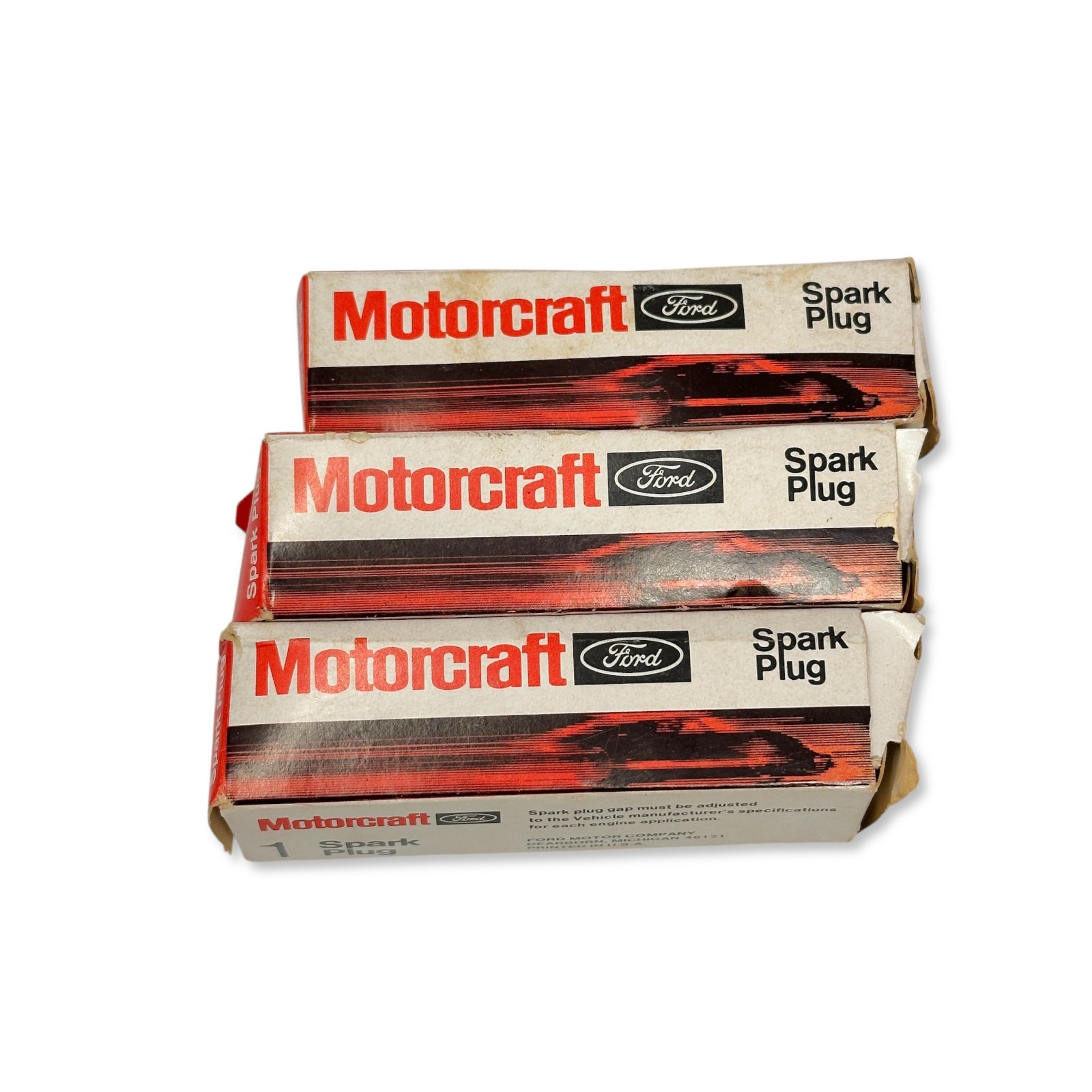 LOT of 3 Motorcraft AWSF34PP Double Platinum Spark Plugs NOS