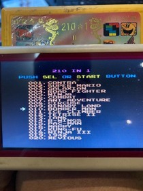 Famicom Game NES 1992 210in1 with Contra, Mario (IC Chips / Shell is not nice)
