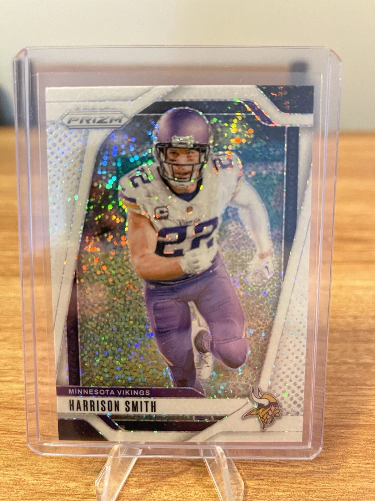 2024 Panini PRIZM Harrison Smith White Sparkle Minnesota Vikings Captain