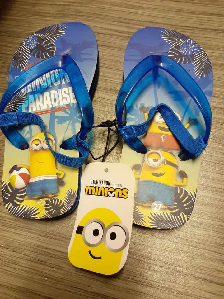 Chanclas Niños Zapatos-Minions (TALLA UE 27=Aprox. Reino Unido 9,5) Foto 2 de 4