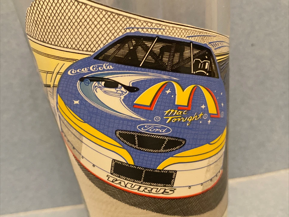 McDonald's Bill Elliott Ford Taurus 1998 vidrio - 50 aniversario NASCAR, azul Foto 3 de 4