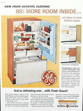 General Electric refrigerator ad vintage 1962 original GE advertisement