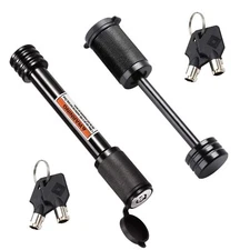 Hitch Lock Set Dia 5/8Inch Trailer Hitch Receiver Pin Lock Keyed Alike for Class