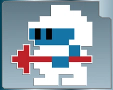 DIGGER from Dig Dug Vinyl Decal #1 Car Truck Sticker Classic Arcade Game Decal
