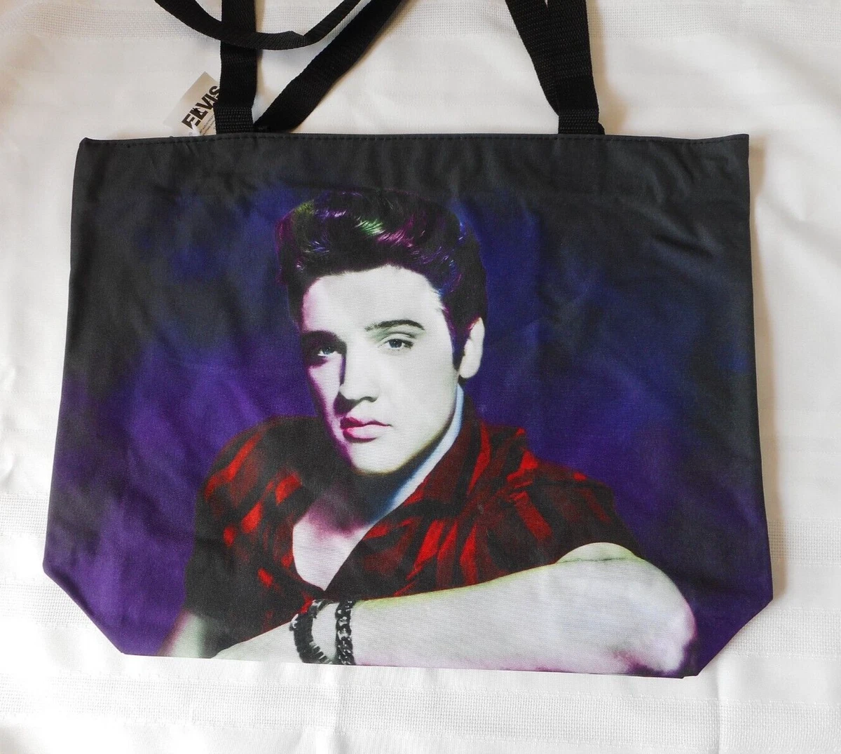 Borsa A Mano A Tracolla Elvis Presley &ndash; Vintage Rock &amp; Roll, Multicolor, In Ecopelle
