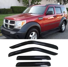 4pcs Outside Mount Style Tape-On Nice Window Visor for 2007-2012 Dodge Nitro