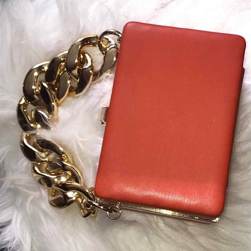 What A Cutie Micro Clutch / Handle Bag- Orange - Picture 11 of 12
