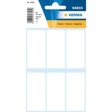 Oryginalne etykiety Haza kwadratowe 42 sztuki 26 x 54 mm białe