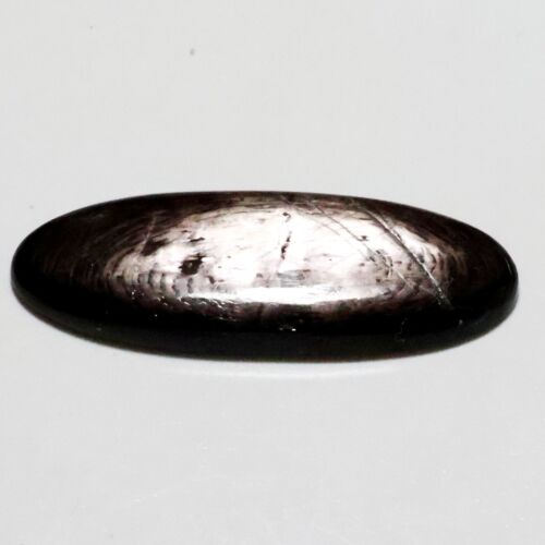 Rara pietra preziosa curativa cabochon ovale ipersteno fuoco argento naturale rara - Foto 4 di 10