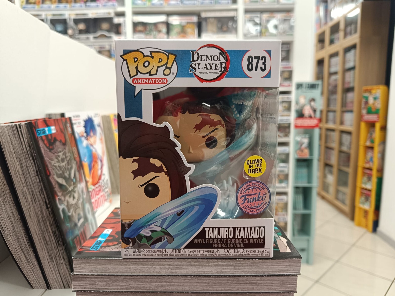 FUNKO POP! TANJIRO KAMADO 873 - GITD SPECIAL ED. - DEMON SLAYER - ORIGINAL VINYL