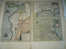 Florida,Mexico,Peru, map, Ortelius Abraham, anno 1603, ORIGINAL