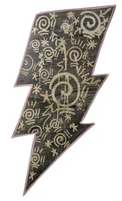 Graffiti Lightning Oakland Abstract Street Art Tagging 40x20" Mal Dio Starburst