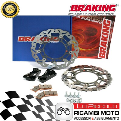 2012 PAIR OF BRAKE DISCS BRAKING WAVE ANT YAMAHA XP T-MAX 530 INCREASED KIT