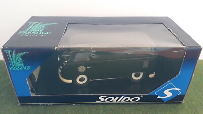 VOLKSWAGEN COMBI 1966 POLITIE POLICE blanc 1/19 no 1/18 SOLIDO voiture