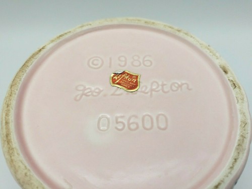 Vintage Geo Z Lefton Baby Planter 1986 Bears Duck Balloons Pink Ceramic Korea - Picture 9 of 9