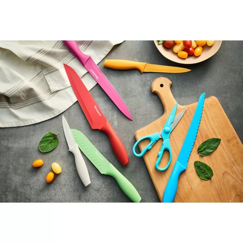 Tomodachi Jewels 13-Piece Knife Set with 6 Matching Blade Guards and Kitchen She - Picture 5 of 5